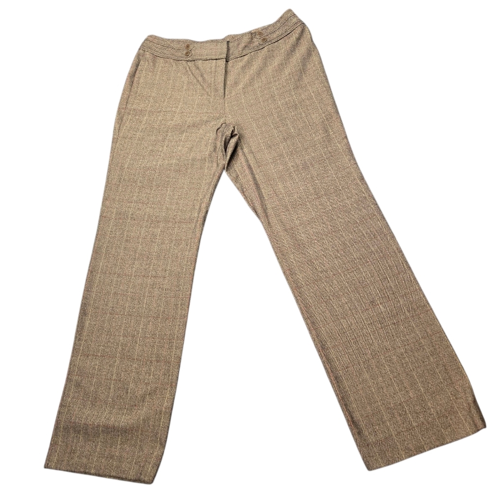 Tan Wide-Leg Trousers